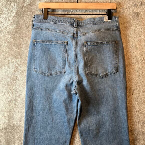 Frank & Eileen Monaghan High Rise Mom Jeans Size 29 Light Blue Wash - Picture 3 of 9